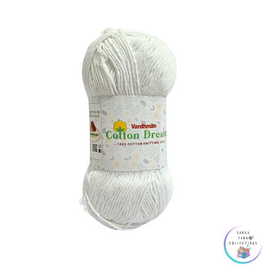 White Cotton 4ply - Vardhaman