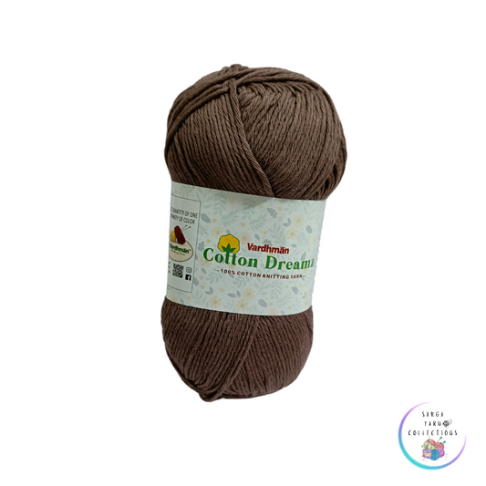 Dark Brown Cotton 4ply - Vardhaman